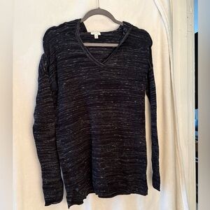 Elegant Black V-Neck Sweater